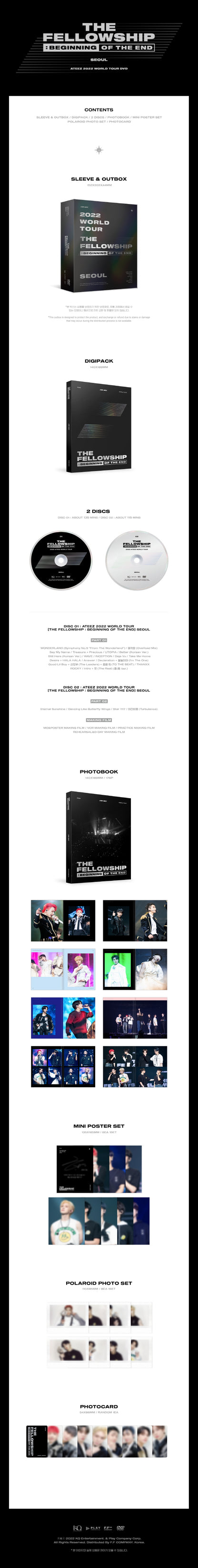 ATEEZ - THE FELLOWSHIP: BEGINNING OF THE END in SEOUL DVD